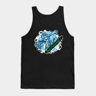 Abominable Snowman Snowboarder Tank Top